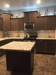 Check spelling or type a new query. When An Island Is This Small Is It Worth Bothering With Espresso Kitchen Cabinets Kitchen Tiles Backsplash Brown Kitchen Cabinets