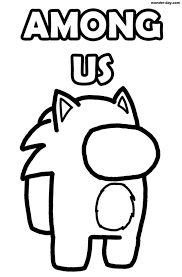 Delve into the video gaming world of your favorite sonic the hedgehog by putting colors on these free and unique coloring pages dedicated to him. Sonic Among Us Coloring Pages Among Us Coloring Pages Coloring Pages For Kids And Adults