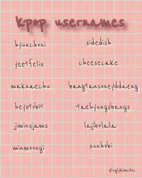 K P O P Usernames Di 2021 Kata Kata Gambar Bts Nama