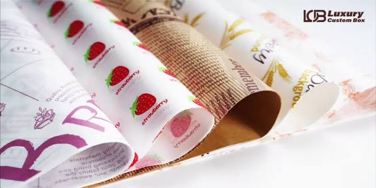 Custom Wax Paper for Food Businesses & Restaurants - LuxuryCustomBox