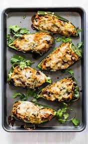 Queso Stuffed Poblanos Pinch Of Yum Recipe Stuffed Peppers Mexican Food Recipes Recipes