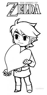 Coloriage Link Avec Un Coeur Dessin Gratuit A Imprimer