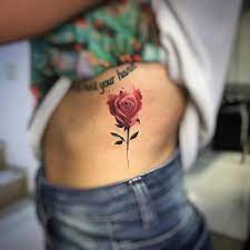 Tatuaje Flor Rosa Tatuajes Para Mujeres