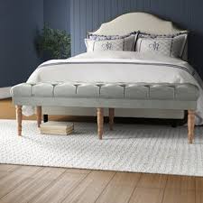 Get the best deals and free shipping! Farmhouse Rustic Grey Upholstery Bedroom Benches Birch Lane