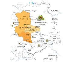 It is the 8th largest state of germany in respect to size and 10th largest in population. Map Of Sachsen Anhalt Germany
