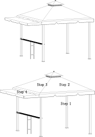 Our gazebo is designed with mosquito netting with zippers. Https Www Manualshelf Com Manual Backyard Creations A101000700 Assembly Instructions English Html