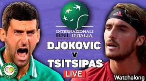 Novak djokovic and stefanos tsitsipas talk about facing each other in the french open final. Djokovic Vs Tsitsipas Atp Rome Masters 2021 Live Gtl Tennis Watchalong Youtube