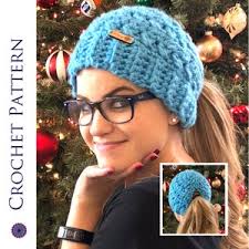 Messy Bun Hat Crochet Pattern