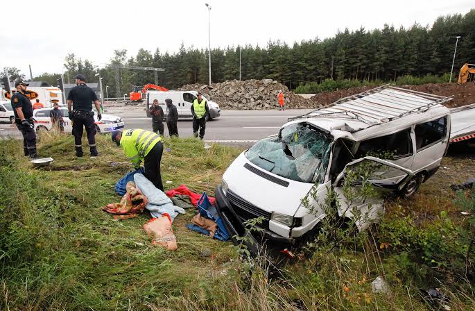 Flere kritisk skadet i trafikkulykke ved Moss