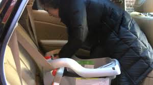 How To Install A Graco Snug Ride 32 Or 35 Classic Connect Using A Seat Belt Seating Car Seats Graco