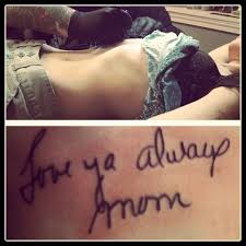 5 out of 5 stars. Handwriting Tattoos Becoming Infinite