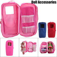 Doll travel case with card holder for name personalization. 18 Inch American Girl Doll Travel Case Suitcase Storage Bag Wardrobe Dolls Buy At A Low Prices On Joom E Commerce Platform