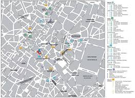 Map compare (sima térképet, műholdképet és kerékpáros infrastruktúra térképet összehasonlíthatóvá tevő open street map alapú térkép). Brussels City Center Map Map Brussel Belgium Travel