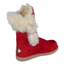 Shiekh Kids Fur Boot Urban Fur Red Products Fur Boots