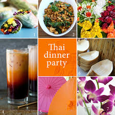 This is a good time to host a classic shrimp boil in the back yard. Dinner Party Thai Themed Dinner Party Decorations