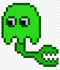 Pac Man Ghost Angry Face Pixel Art Clipart 662108 Pikpng