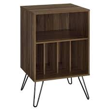 Once assembled, the stand measures to be 34.1h x 20.7w x 18d.take it back in time with the novogratz concord turntable stand. Concord Record Player Storage Stand Walnut Novogratz Turntable Stand Record Player Stand Audio Rack