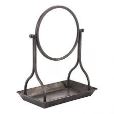 Zuo A11035 Table Mirror Black Mirror Table Vintage Style Mirror Mirror