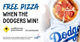 Check spelling or type a new query. Los Angeles Dodgers On Twitter Every Time The Dodgers Win At Home You Win A Free 7 Pizza Sign Up For Cpk Rewards Now At Https T Co Uwjcoknfyb To Start Catching Your Free Pizzas