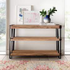 The bedside tables characterized by its smooth and glossy surface, the end table just needs to be wiped with damp cloth to keep clean and brand new. Union Rustic Console Tables You Ll Love In 2021 Wayfair