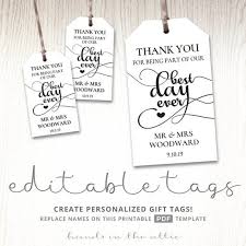 Download 46 thank you sticker free vectors. Gift Tags For Wedding Day Thank You Best Day Ever Wedding Favor Tags Favour Gift Bag Tags Template Mini Labels Printable Digital By Hands In The Attic Catch My Party