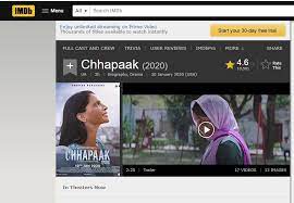 Find exactly what you're looking for! Deepika Padukone S Chhapaak Gets 4 6 Rating On Imdb Netizens Get Suspicious About Voters News Nation English