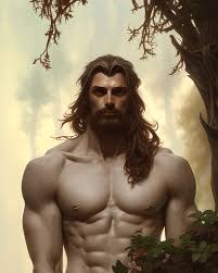 Portrait of Forest Gog Male Clear Face Masculine Upper Body Muscular Fantasy  Intricate Elegant Highly Detailed Digital Painting Artstation Concept Art  Matte Sharp · Creative Fabrica