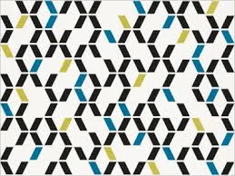 Private walls papier peint «uni, bleu, jaune, vert» 375321. Papier Peint Design Decore De Forme Geometrique Repetee De Couleurs Noir Jaune Et Bleu