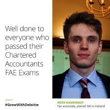 Delighted to have passed my Chartered Accountants Ireland FAE exams and…