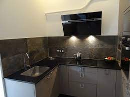 Plan de travail quartz noir. Cuisine Sur Mesure Moderne Effet Beton Cire Et Plan De Travail En Quartz Noir Industrial Kuche Marseille Von Cuisine Connexion Houzz