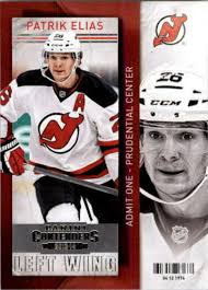 PATRIK ELIAS 2013-14 PANINI PRIZM HOCKEY BLUE PRIZM PARALLEL SP #47 NJ  DEVILS