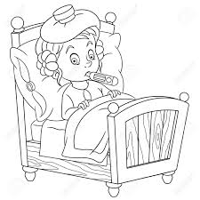 Bed coloring pages are a fun way for kids of all ages to develop creativity, focus, motor skills and color recognition. Coloring Page Coloring Picture Of Cartoon Girl Lying In Bed Royalty Free Cliparts Vectors And Stock Illustration Image 138736601