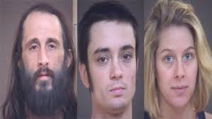 3 charged after meth lab found in wooded area