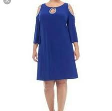 Nwt Msk Plus Size Cold Shoulder Dress Nwt