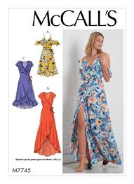New Sewing Patterns Mccall S Patterns Wrap Dress Sewing Patterns Wrap Dress Pattern Mccalls Patterns Dress