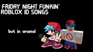 Arsenal codes are free items such as announcer voices, bucks, and new skins. Fnf Id Codes For Roblox Arsenal Nghenhachay Net
