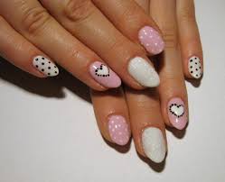 Www Wiolka94 Blogspot Com Manicure Hybrydowy Serce I Kropki