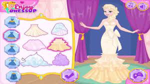 Frozen Game Elsa And Anna Design Wedding Dress Frozen Game Elsa And Anna Design Wedding Dress Froz Christmas Fashion Designer Wedding Dresses Wedding Dresses