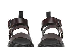 Dr Martens Gryphon Brando Sandalen Met Enkelband In 2020 Leather Gladiator Sandals Leather Gladiators Martens