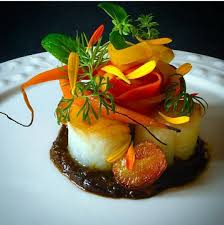 Inspiration For Plating Maybe Plantain Shrimp Fritters Or Balls Food Plating Food Gourmet Recipes
