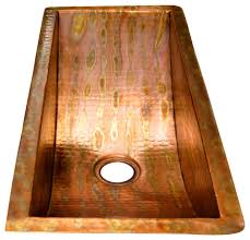 rectangular bar copper sink undermount