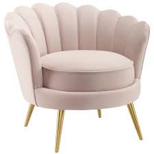 Armchair expert is a weekly podcast hosted by american actors dax shepard and monica padman. Scalloped Edge Performance Velvet Accent Armchair Pink Walmart Com Walmart Com