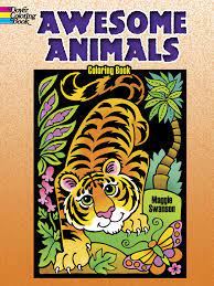 We've got all the popular animals to color including cats, dogs, farm animals, lions, birds, fish and so much more! Awesome Animals Coloring Book