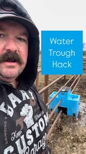 Little hack for the water trough worked! #WaterTrough #ColdWeather  #Freezing #Ranch #Ranching #KeepRanchin
