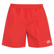 slazenger swimming shorts mens red