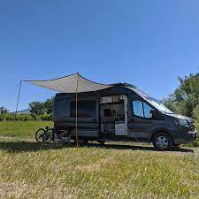 Our Awning Hack Must Have Dwnshifters Diy Awning Campervan Awnings Diy Campervan