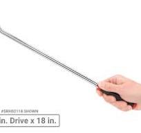 3/8, 1/2 Inch Drive Non-Quick-Release Comfort Grip Extra-Long Ratchet Set,  2-Piece (18, 24 in.)