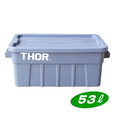楽天市場 収納ボックス コンテナ thor ソー ラージトートコンテナー フタ付き 53l オリーブ スクエア trust アメリカ雑貨 アメリカン雑貨 アメリカン雑貨ｃｏｌｏｕｒ 収納ボックス キャンプ収納 収納