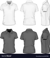 Mens Short Sleeve Polo Shirt Design Templates Vector Image On Vectorstock Polo Shirt Design Hoodie Vector Shirt Designs