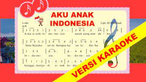Aku Anak Indonesia Karaoke Ciptaan At Mahmud Youtube